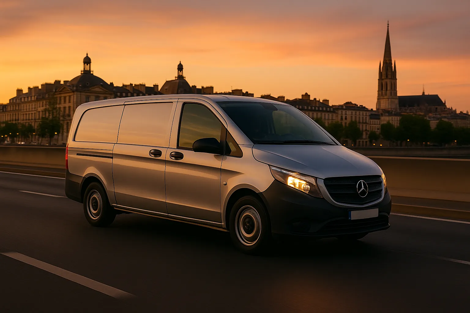 Mercedes Vito sur autoroute
